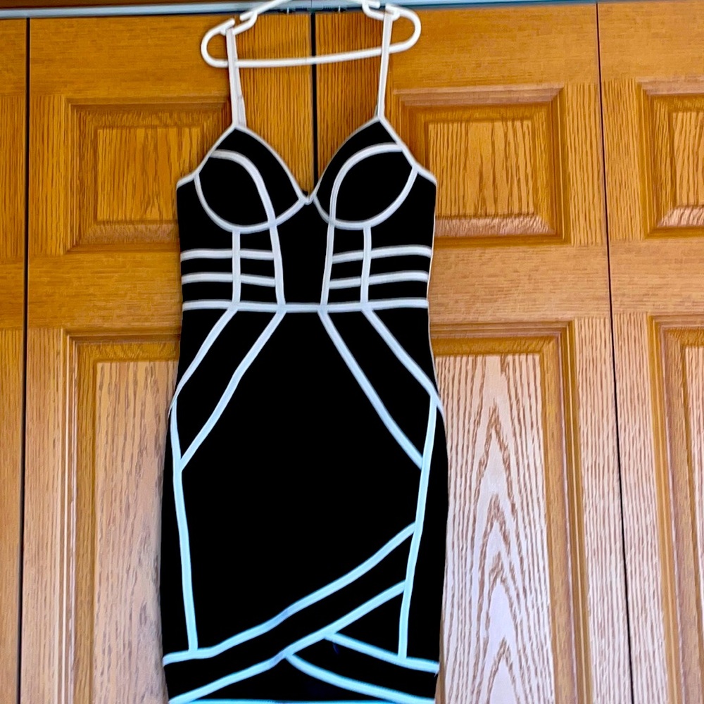 Black and white dress